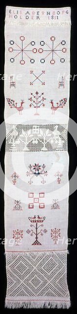 Towel, United States, 1831. IMAGE QUALITY? Creator: Elizabeth Borgholder.