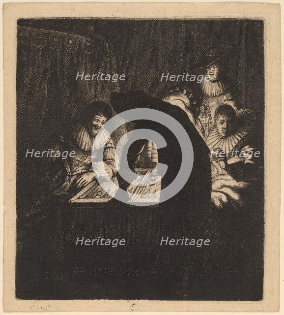 The Backgammon Players, c. 1630. Creator: Jan Georg van Vliet.