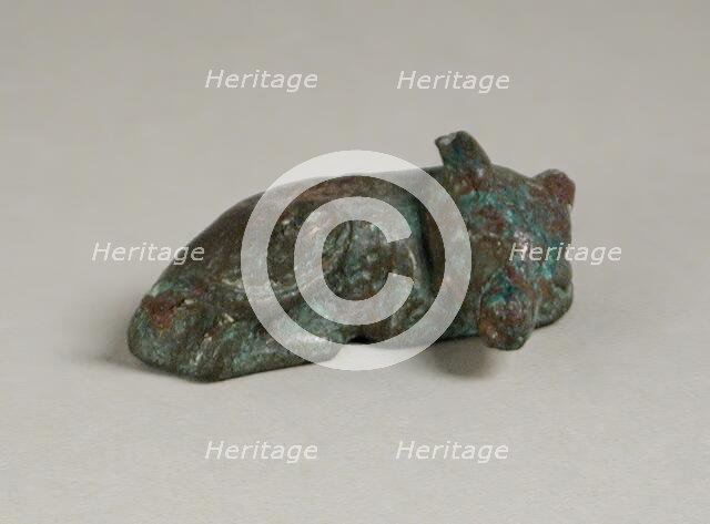 Reclining Dog (?), Probably Roman Period (30 BCE-395 CE). Creator: Unknown.