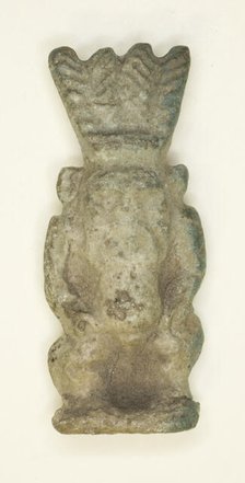 Amulet of the God Bes, Egypt, Third Intermediate Period, Dynasties 21-25 (about 1069-664 BCE). Creator: Unknown.