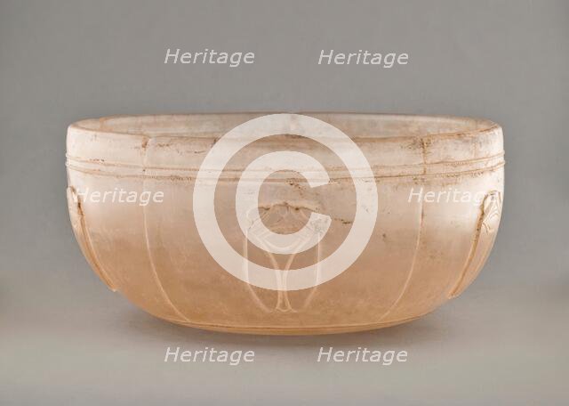 Glass bowl with cicadas in relief, c206BC to 220. Creator: Unknown.