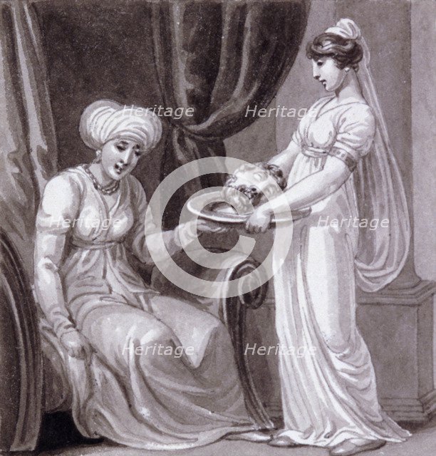 'Salome with the Head of John the Baptist', c1810-c1844. Artist: Henry Corbould 