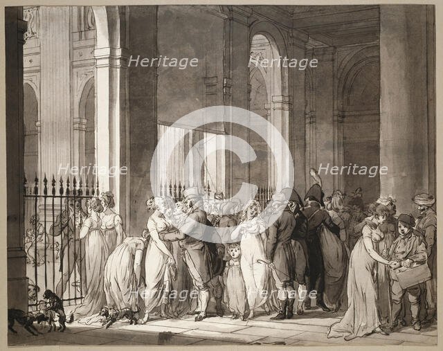 The Arcades at the Palais-Royal, c. 1804. Creator: Louis Leopold Boilly.