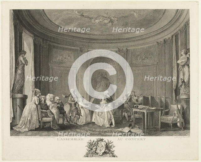 The Concert, 1784. Creator: François Nicolas Barthélemy Dequevauviller.