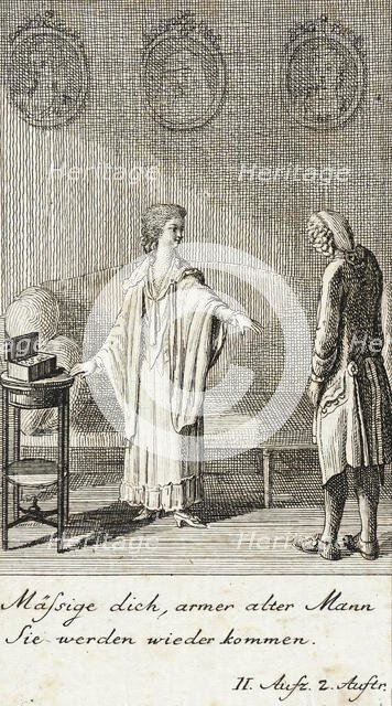 Plate 4 for Schiller's 'Intrigue and Love', 1785. Creator: Daniel Nikolaus Chodowiecki.