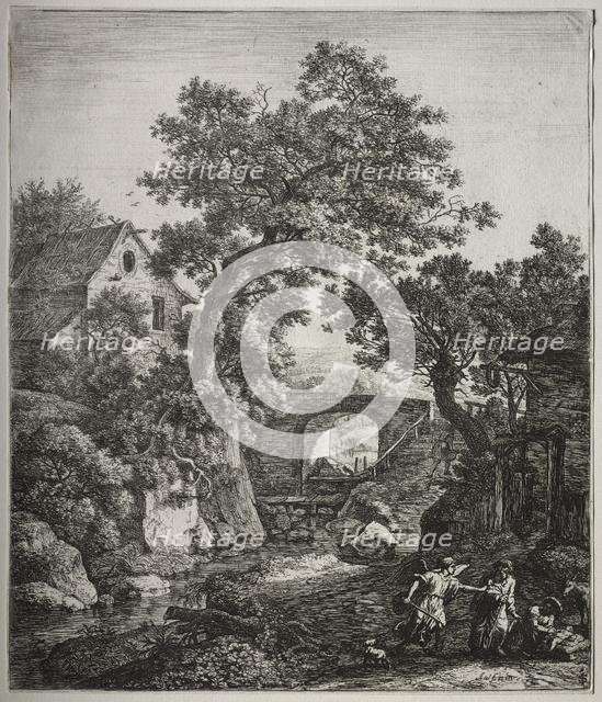 Zipporah circumcising Her Son. Creator: Anthonie Waterloo (Dutch, 1609/10-1690).