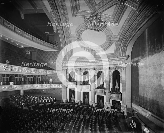 Interior of Temple Theatre, Detroit, Mich., between 1900 and 1905. Creator: Unknown.