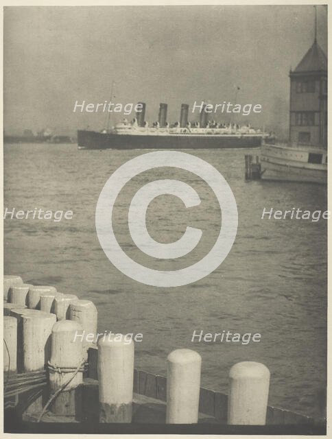 Outward Bound, The Mauretania, 1910. Creator: Alfred Stieglitz.