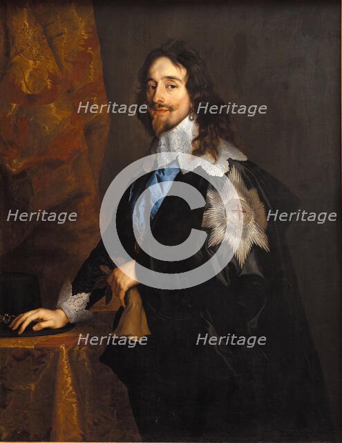 Portrait of King Charles I of England, Scotland and Ireland (1600-1649), End 1630s. Creator: Dyck, Sir Anthony van (1599-1641).