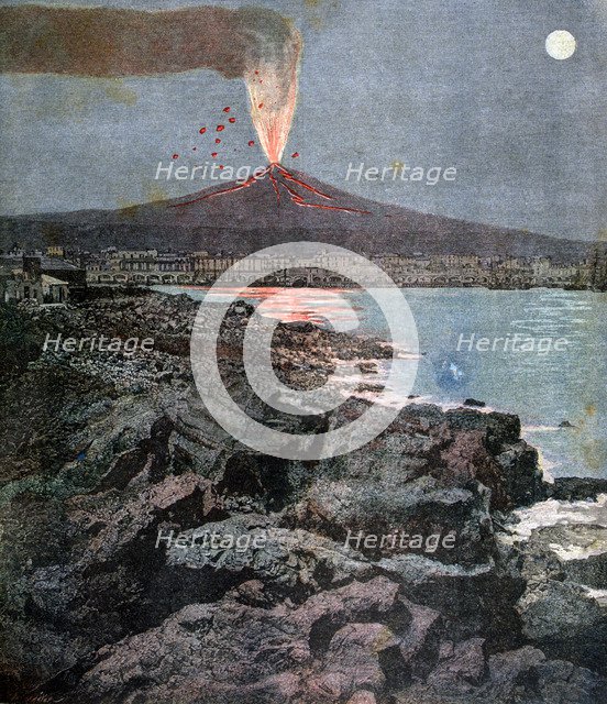 The Eruption of Etna, Sicily, 1892. Artist: Henri Meyer