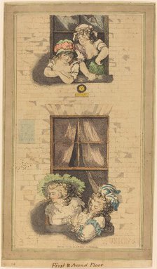 First and Second Floor, published 1791. Creator: Thomas Rowlandson.