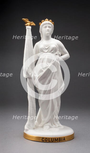 Allegorical Figure of Columbia, Stoke on Trent, c. 1800. Creator: Minton.