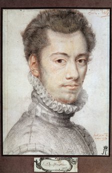 'Portrait of Etienne Dumoustier', c1570. Artist: Pierre Dumonstier I