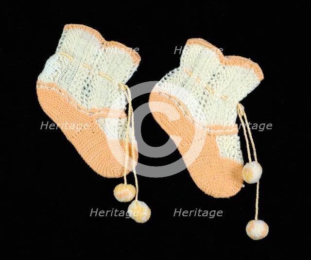 Bootees, American, 1840-60. Creator: Unknown.