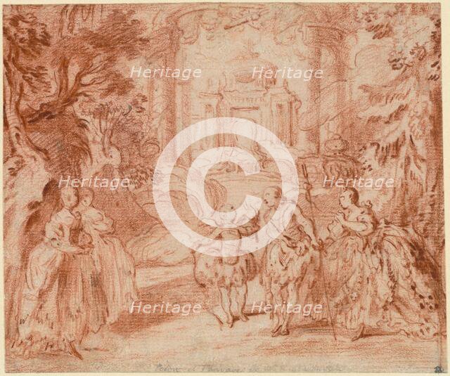 The Divertissement from Voltaire's "La princesse de Navarre", 1745. Creator: Gabriel de Saint-Aubin.