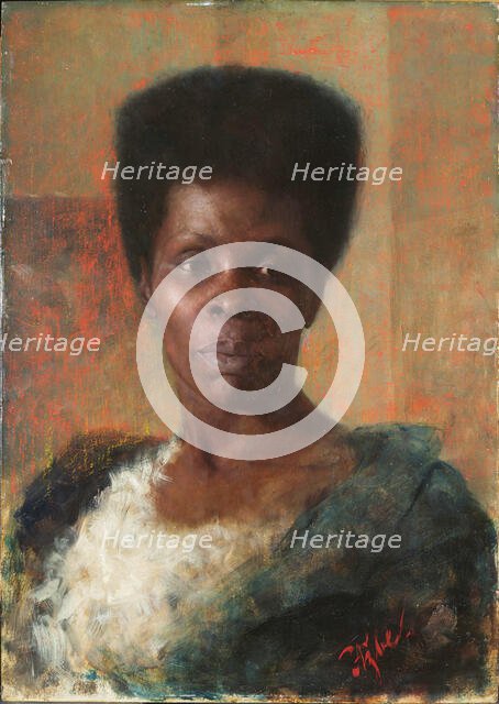 Black Woman, 1895. Creator: Azbe, Anton (1862-1905).