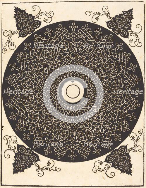 The Third Knot (with a black circle on a white medallion), probably 1506/1507. Creator: Albrecht Durer.