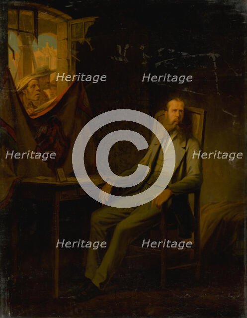 Emperor Maximilian in the evening before the execution, 1868. Creator: Chamerlat; Jules-Marc (1828-1868).