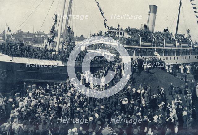 'Canada's Enthusiastic Response to the Call of the Motherland', c1915 (1916). Creator: Unknown.