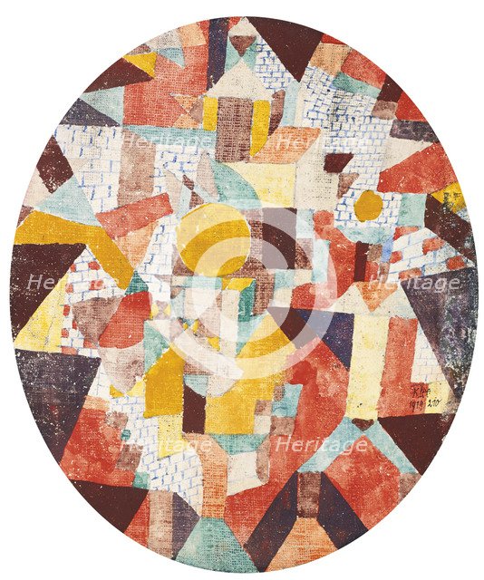 Full moon within walls. Artist: Klee, Paul (1879-1940)