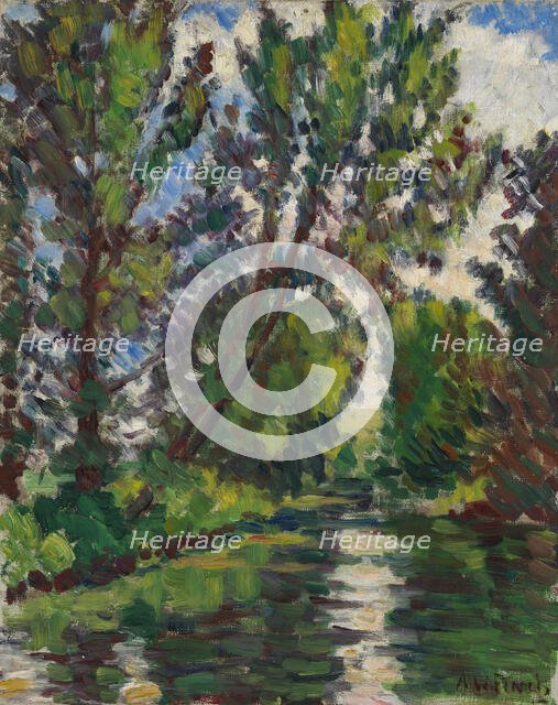 River Landscape. Creator: Alfred William Finch.