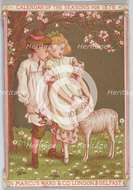 Valentine, 1876. Creator: Catherine Greenaway.