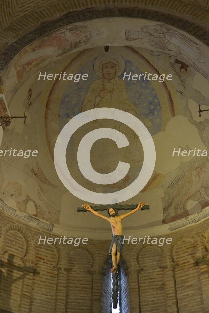 Christ crucified, Cristo de la Luz Shrine, Toledo, Castile-La Mancha, Spain, 2022.  Creator: LTL.