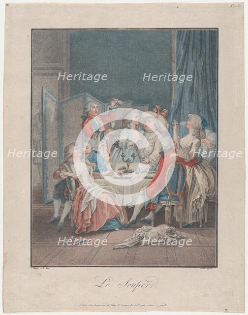 The Supper, 1787-93. Creator: Louis Marin Bonnet.