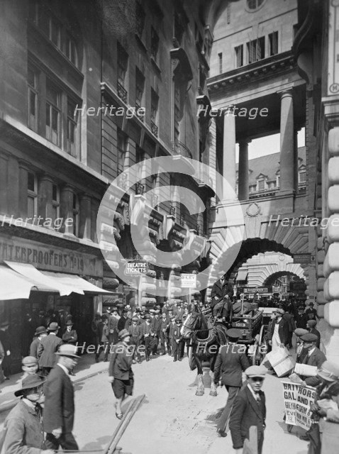 People in Air Street, Piccadilly, Westminster, London, (c1910s). Artist: Unknown