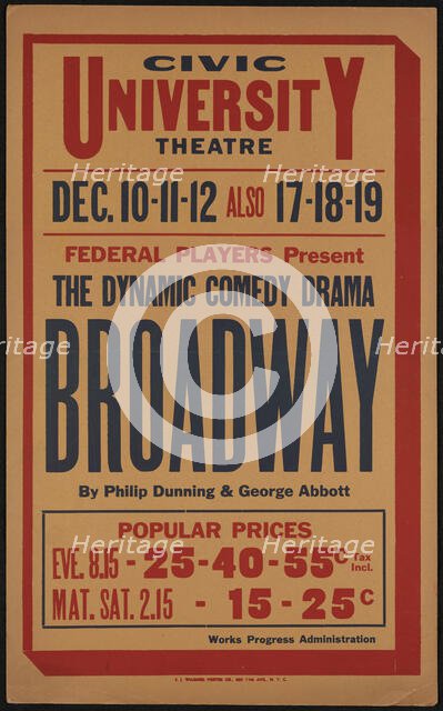 Broadway, Syracuse, NY, 1936. Creator: Unknown.