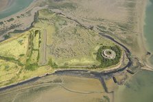 Hoo Fort, part of the defences for the naval dockyard at Chatham, Medway, 2024. Creator: Damian Grady.