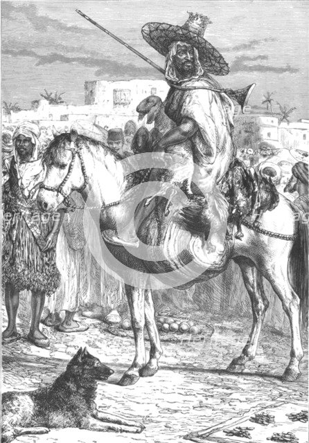 Arab Farmer in the Market at Tlemcen, Algeria, late 19th century. Artist: Unknown.