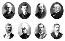 Various portraits, 1898. Creators: Unknown, Elliott & Fry, George Watmough Webster, Maull & Fox, Gunn & Stuart, Lambert Weston & Son, H. G. Chase.
