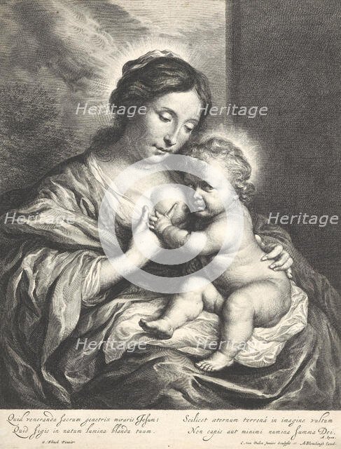 The Virgin with the Child,  1653-64. Creator: Cornelis van Dalen II.