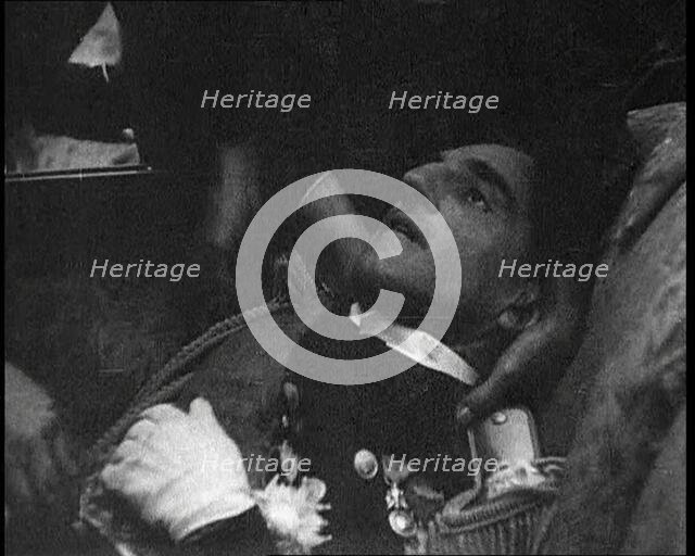 People Inspecting the Corpse of Alexander I, His Majesty the King of Yugoslavia, 1934. Creator: British Pathe Ltd.