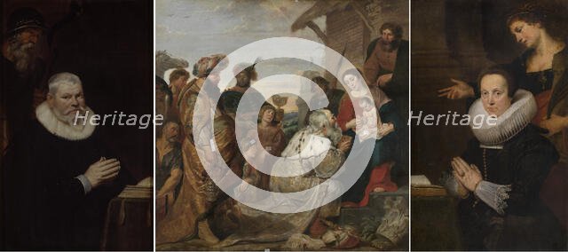 Epitaph of Willem van Meerbeeck and His Wife Barbara Kegeleers, 1620. Creator: Cornelis de Vos.