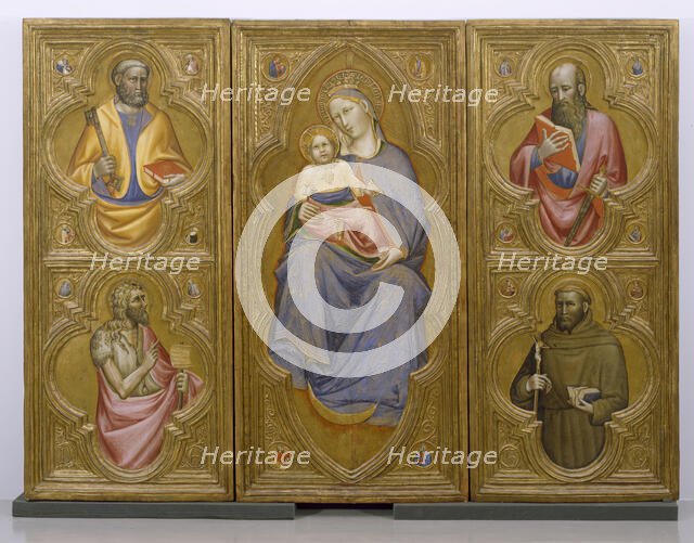 Altarpiece with the Virgin and Child with Saints, c1410-1420. Creator: Olivuccio di Ciccarello.