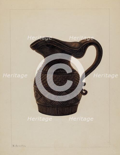 Cream Pitcher, c. 1936. Creator: Nicholas Amantea.