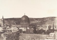 Jérusalem, Mosquée d'Omar, côté ouest, 1854. Creator: Auguste Salzmann.