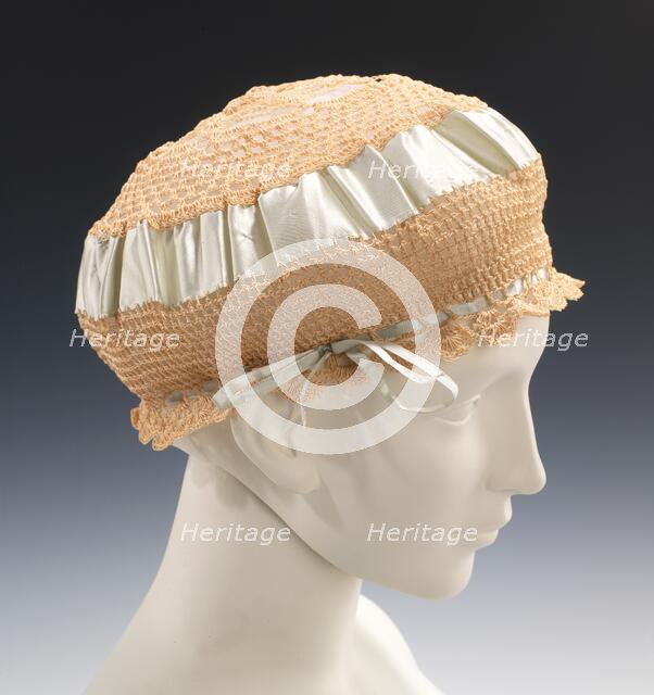 Boudoir cap, American, ca. 1895. Creator: Unknown.