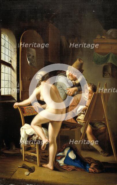 The Painter and his Model, 1690. Creator: Unknown.