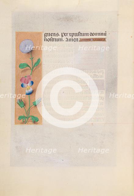 Hours of Queen Isabella the Catholic, Queen of Spain: Fol. 196v, c. 1500. Creator: Master of the First Prayerbook of Maximillian (Flemish, c. 1444-1519); Associates, and.