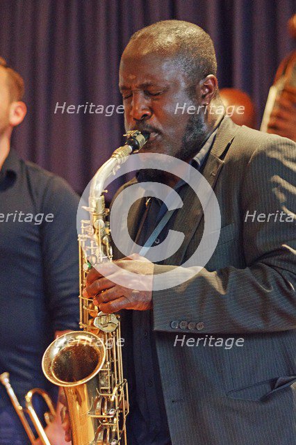 Tony Kofi, Watermill Jazz Club, Dorking, Surrey, 2015.  Artist: Brian O'Connor.
