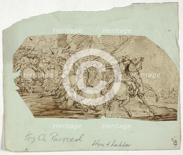 Cavalry Battle Scene, n.d. Creator: Unknown.