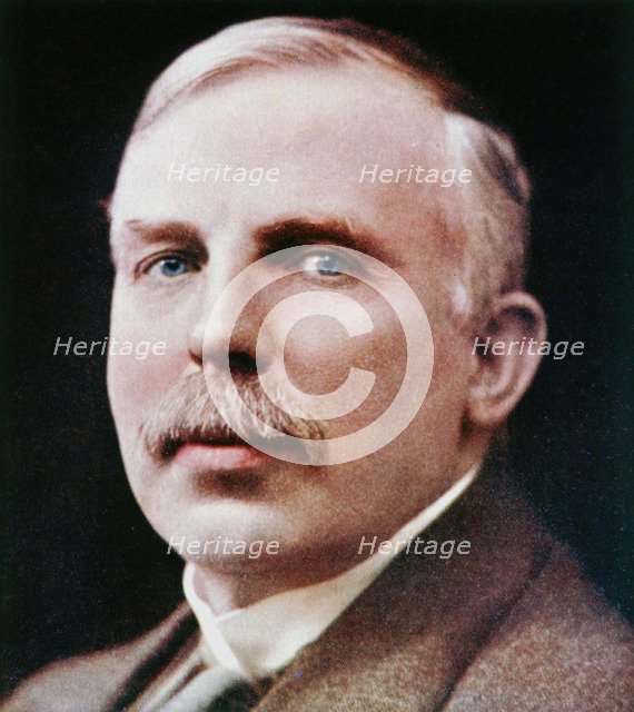 Ernest Rutherford, New Zealand-born physicist and the founder of nuclear physics. Artist: Unknown