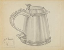 Silver Tankard, c. 1936. Creator: Isidore Steinberg.