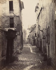 Rue Traversine (from the Rue d'Arras), ca. 1868. Creator: Charles Marville.