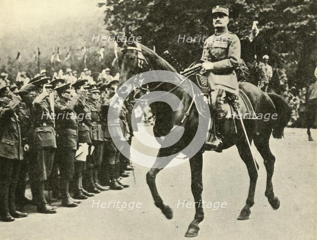 Marshal Foch at the Victory Day Procession, London, 19 July 1919, (c1920). Creator: Unknown.