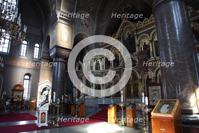 The iconostasis, Uspenski Cathedral, Helsinki, Finland, 2011. Artist: Sheldon Marshall
