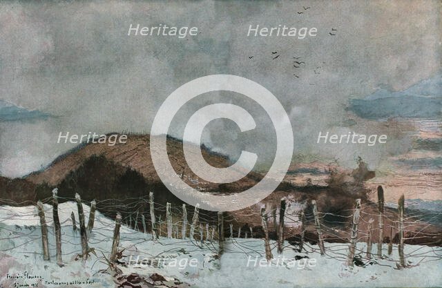 ''L'Hartmannswillerkopf', 1916 (1924) Creator: Francois Flameng.
